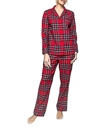 Petite Plume Cotton Imperial Tartan Flannel Pajama Set