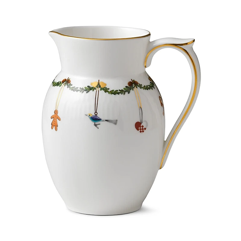 Royal Copenhagen Star Fluted Christmas Jug