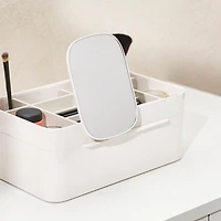 Viva Large Cosmetic Organizer with Removable Mirror, Shell