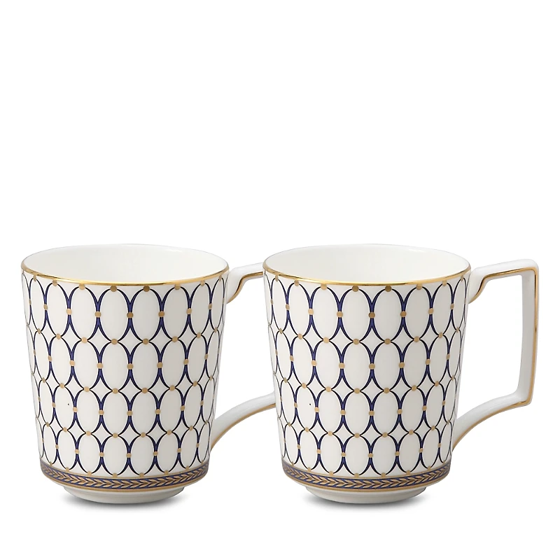 Wedgwood Renaissance Gold Mugs, Set of 2