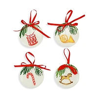 Vietri Nutcrackers Assorted Ornaments, Set of 4