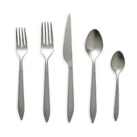 Vietri Ares Argento & Light Gray 5-Piece Place Setting