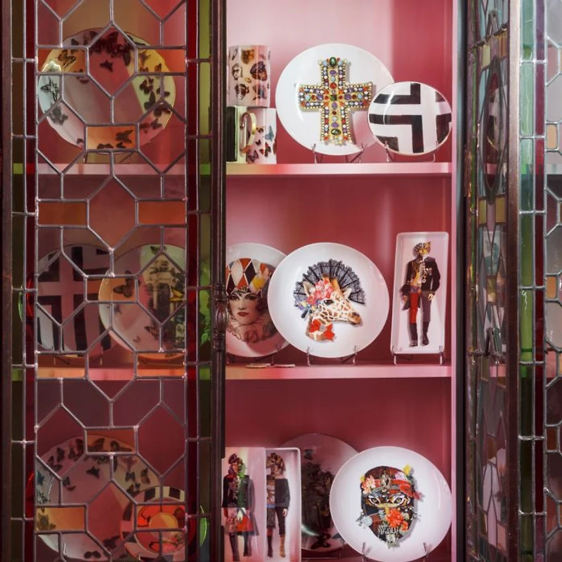 Love Who You Want by Christain Lacroix Dessert Plate "Miss Harlequin"