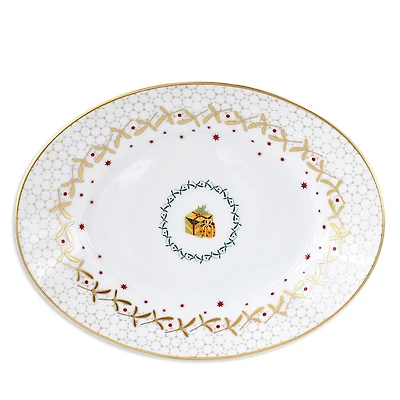 Bernardaud Noel Relish Dish