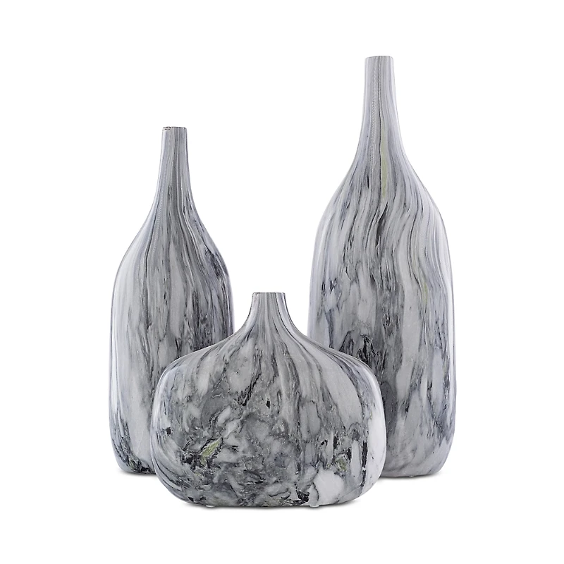 Surya Marble Vase, Set of 3