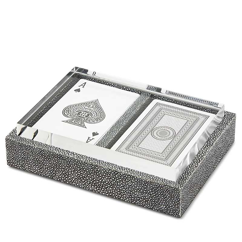 Pigeon & Poodle Grantham Middelburg Faux Shagreen Playing Card Set