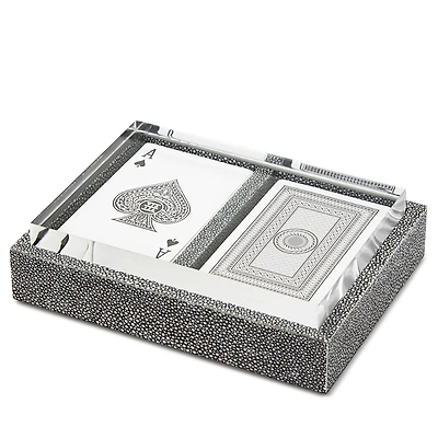 Pigeon & Poodle Grantham Middelburg Faux Shagreen Playing Card Set