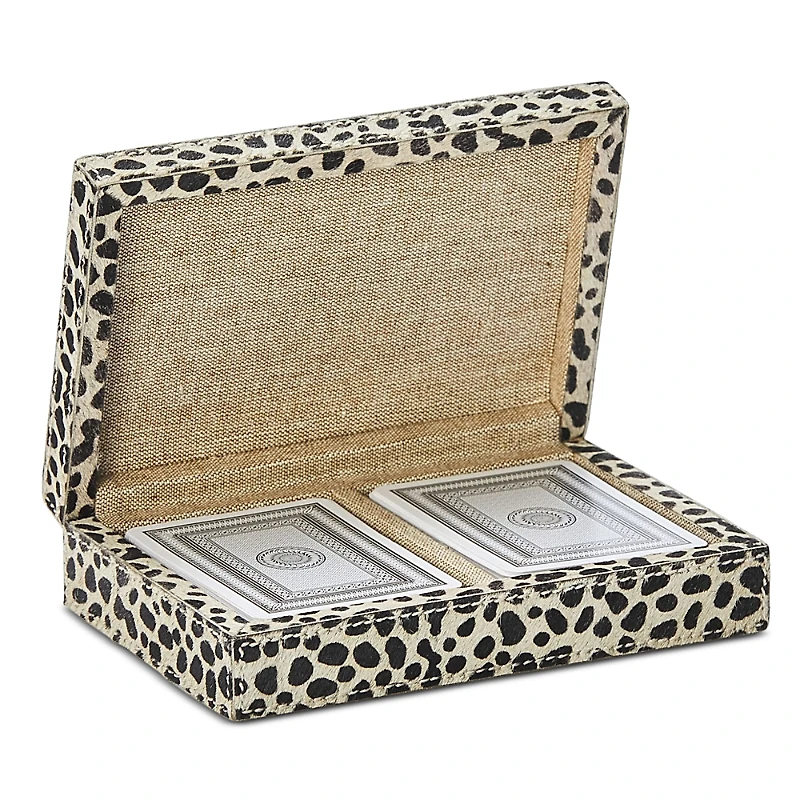 Pigeon & Poodle Lesten Cheetah Print Card Box