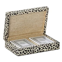 Pigeon & Poodle Lesten Cheetah Print Card Box