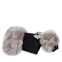 Glitzerati Faux Silver Fox Fur Pet Coat
