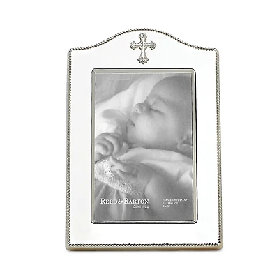 Reed & Barton Abbey Cross Silverplated Picture Frame, 4 x 6