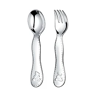 Christofle Charlie Bear Fork & Spoon Set