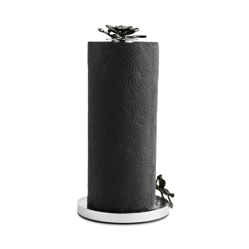 Black Orchid Towel Holder