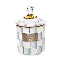 Mackenzie-Childs Sterling Check Enamel Canister