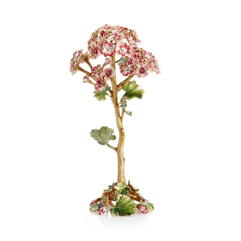Jay Strongwater Geranium Flower Objet D'Art