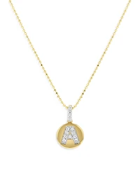 Bloomingdale's Fine Collection Diamond Accent Initial Pendant Necklaces