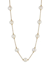 Nadri Imitation Pearl Station Necklace, 16