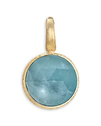 Marco Bicego 18K Yellow Gold Jaipur Aquamarine Bezel Pendant