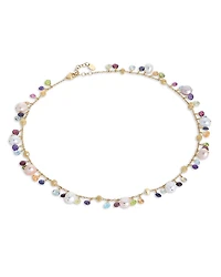 Marco Bicego 18K Yellow Gold Paradise Pearl Mixed Gemstone and Cultured Freshwater Pearl Necklace, 18