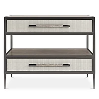 Caracole Impressive Two Shelf Nightstand