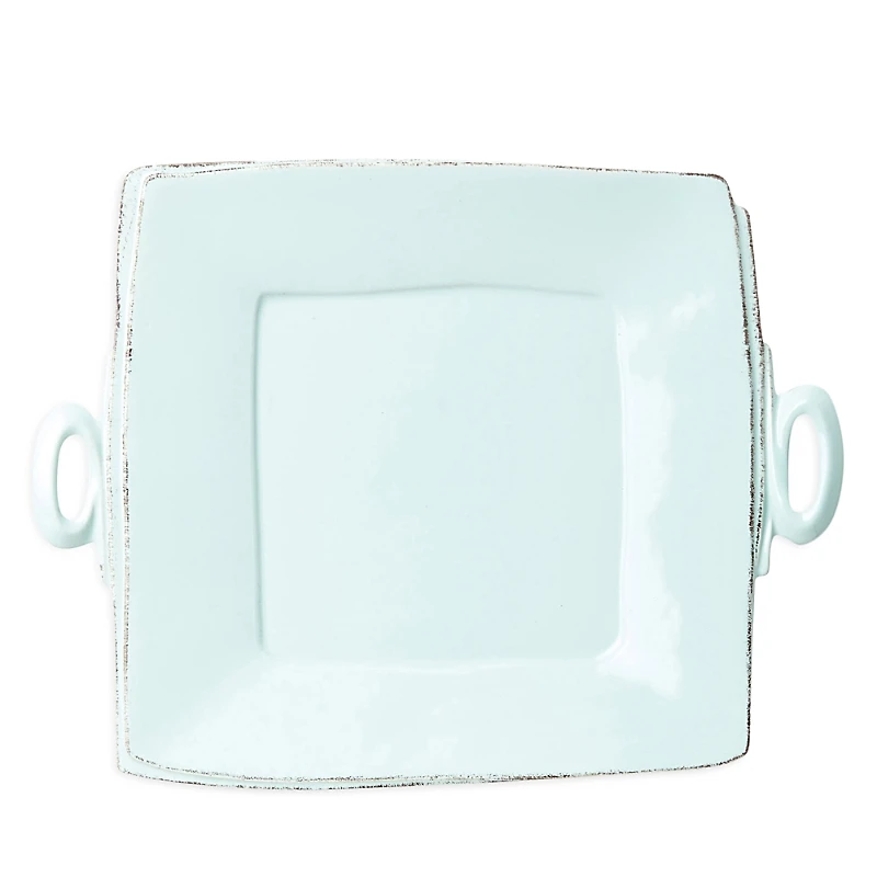 Vietri Lastra Square Handled Platter