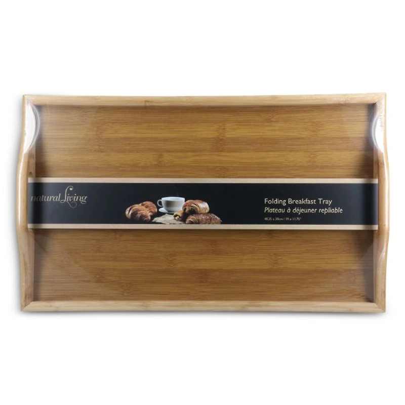 Folding Bamboo Breakfast Tray