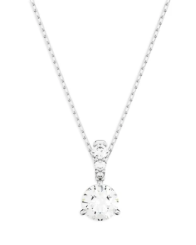 Stilla Solitaire Crystal Pendant Necklace, 14.9"