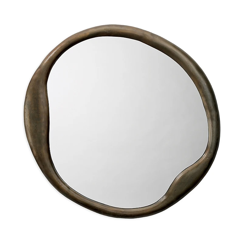 Jamie Young Organic Metal Round Wall Mirror
