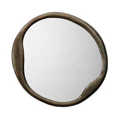 Jamie Young Organic Metal Round Wall Mirror
