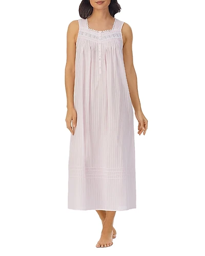 Eileen West Dobby Stripe Cotton Ballet Nightgown