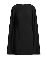 Cape Georgette Cocktail Dress