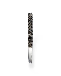 Black Diamond Band in 14K White Gold, 0.20 tcw