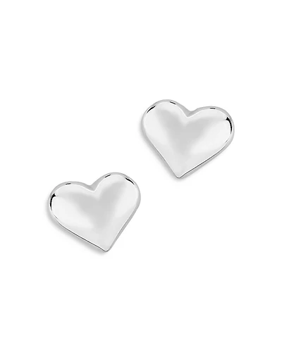 Bloomingdale's Fine Collection Small Puff Heart Stud Earrings