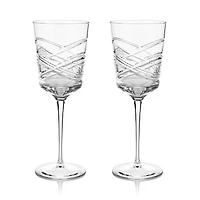 Waterford Aran Mastercraft White Wine Glasses, Set of 2
