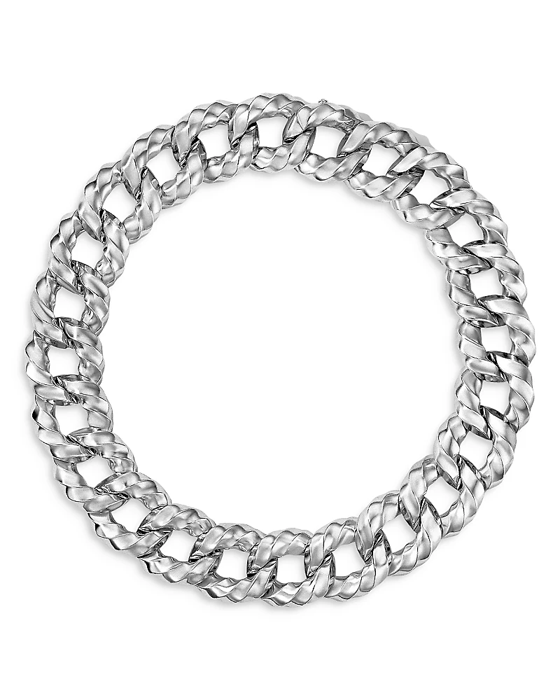 David Yurman Cable Edge Curb Chain Necklace