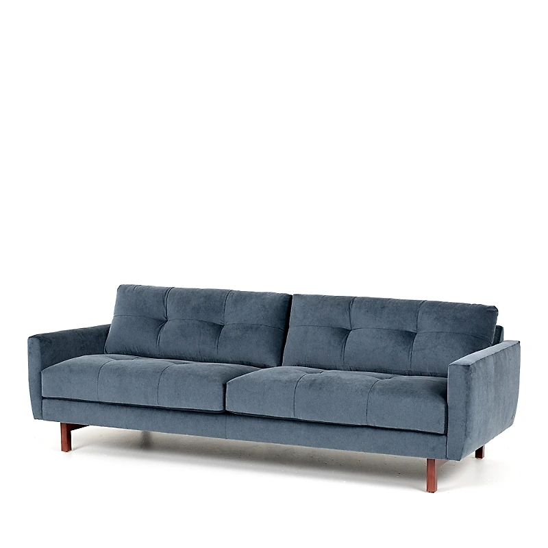 American Leather Carmet Velvet Low Profile Sofa