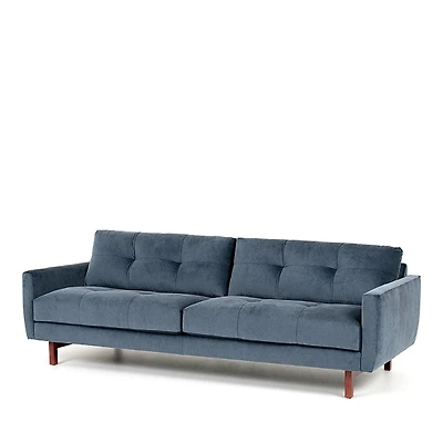 American Leather Carmet Velvet Low Profile Sofa