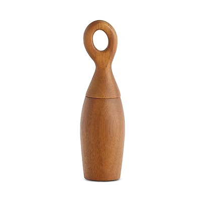 Nambe Portables 7.75 Wood Salt and Pepper Mill