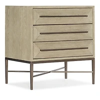 Cascade Three-Drawer Nightstand