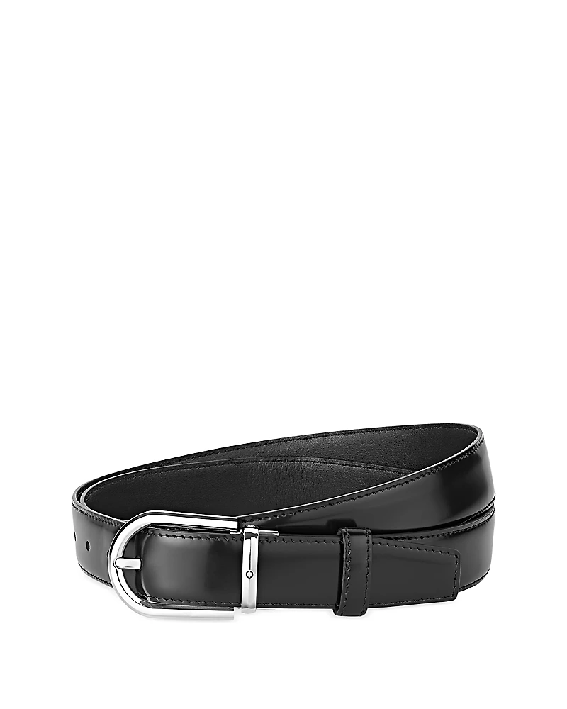 Montblanc Men's Horseshoe Leather Belt
