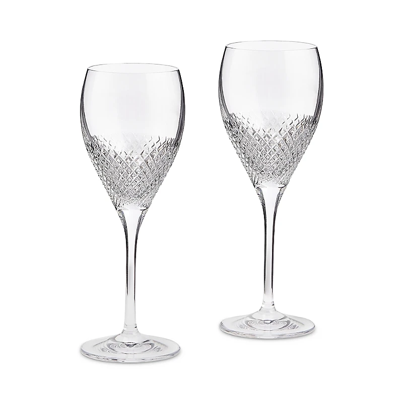 Wedgwood Vera Wang Diamond Mosaic Goblets, Set of 2