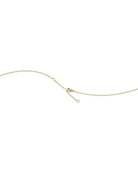 18K Yellow Gold Diamond Pavé Mercy Small Pendant Necklace, 17.72"