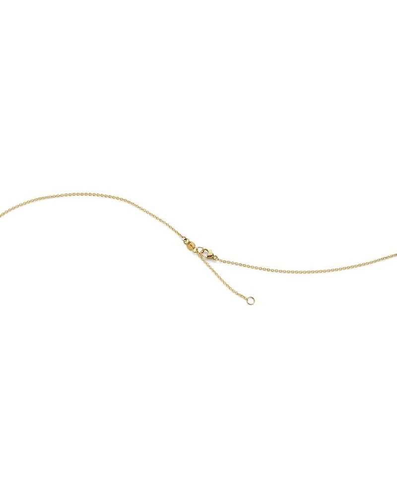 18K White & Yellow Gold Fusion Diamond Puzzle Inspired Pendant Necklace, 17.72"