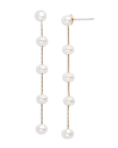 Imitation Pearl Drop Earrings - Exclusive