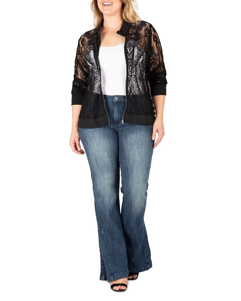 Aria Lace Bomber Jacket