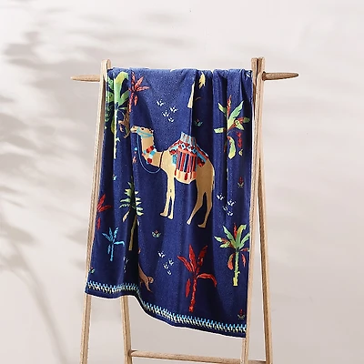 John Robshaw Dhule Beach Towel Indigo