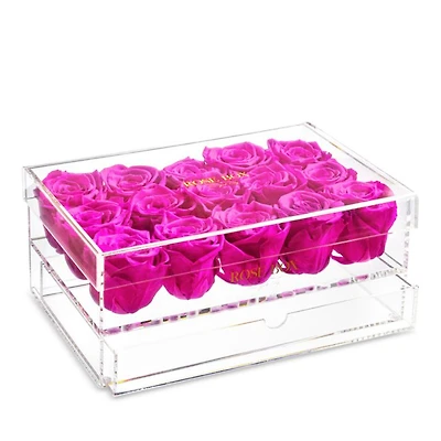 15 Light Pink Roses Jewelry Box