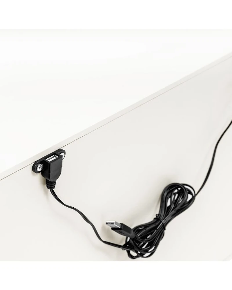 Palma Assembled Nightstand with USB Port