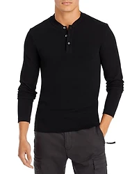 Slim Fit Ribbed Henley