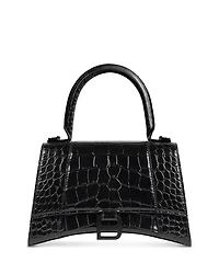 Hourglass XS Handbag Crocodile Embossed